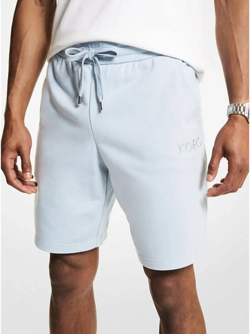 Michael Kors French Terry Drawstring Sweat Shorts M Pockets 8
